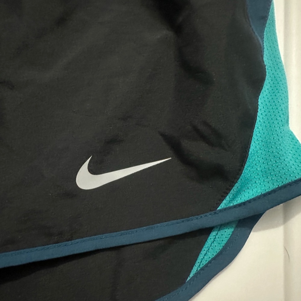Nike Black and Teal Performance Shorts